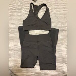 Lululemon Athletica Charcoal Leggings and Top Set - can be bought separately